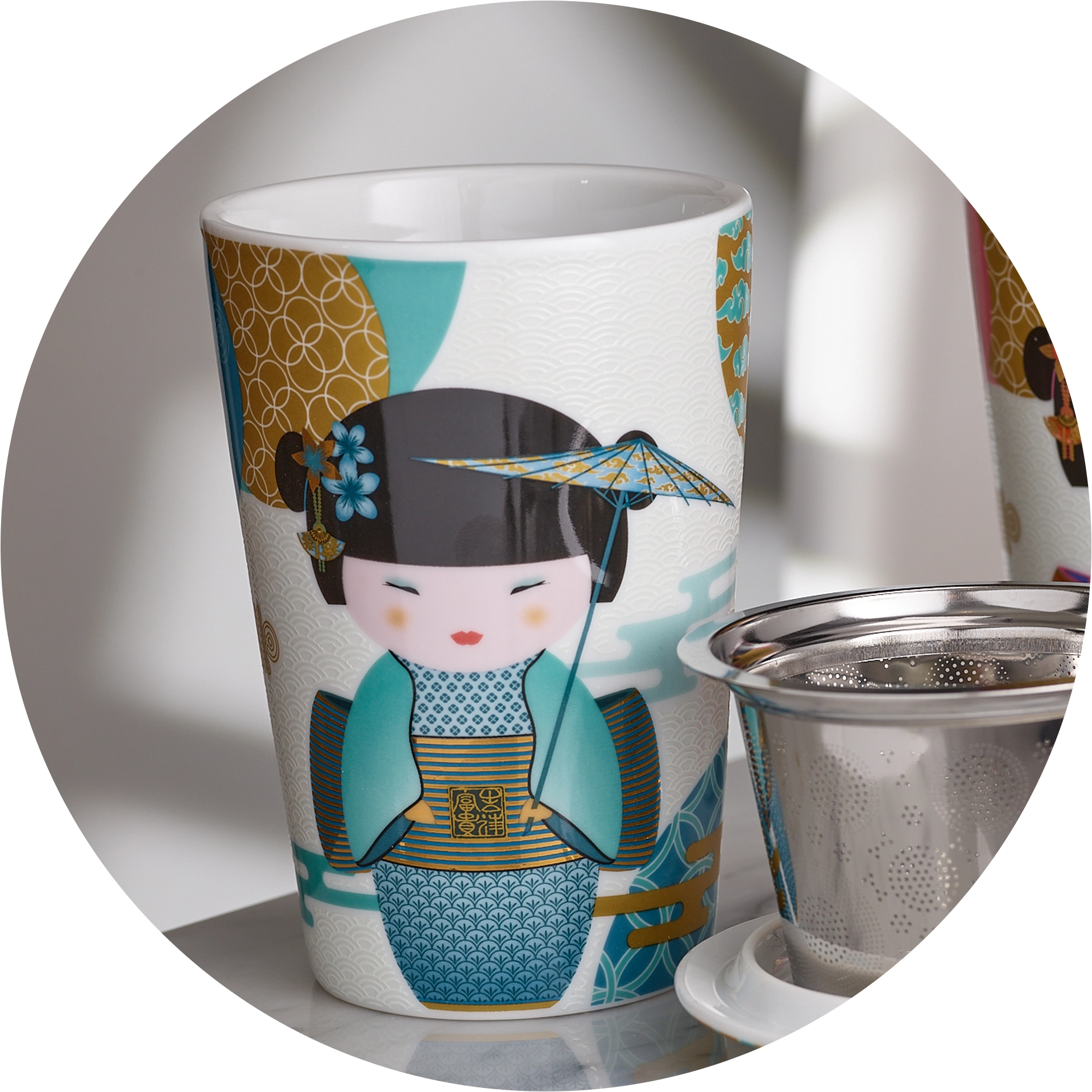 Porzellanbecher little geisha Design